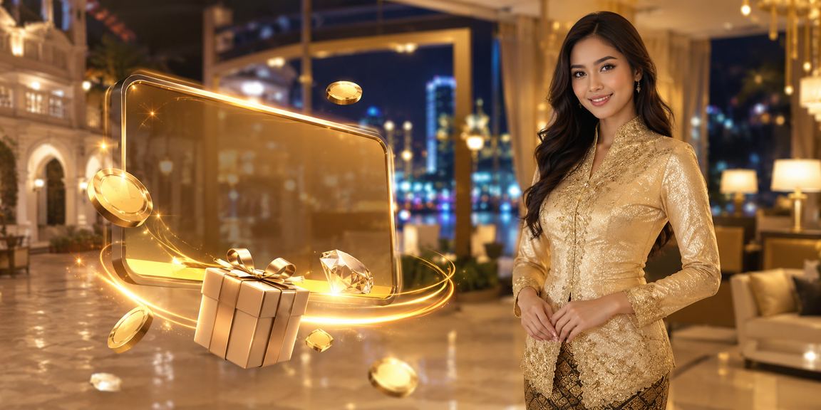 Female user in a kebaya managing a blackjack deposit in Ipoh